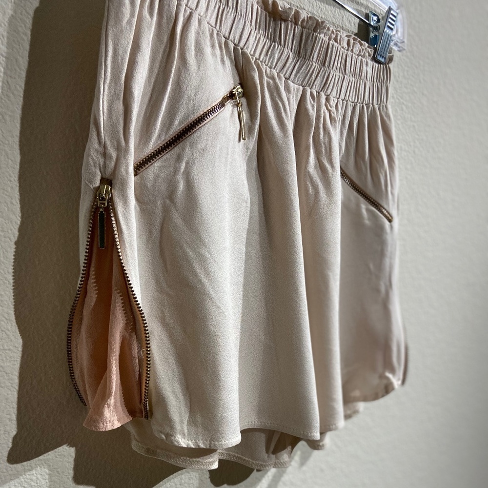 Lite Pink Peach-Patch Shorts